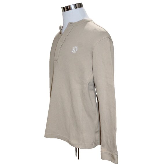 KITH Pique Essex Henley Popover Beige Canvas 2022 MINT Size Medium - Picture 3 of 9